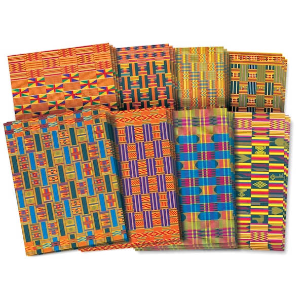 African Textile Paper, 8.5 X 11, 32 Sheets Per Pack, PK3